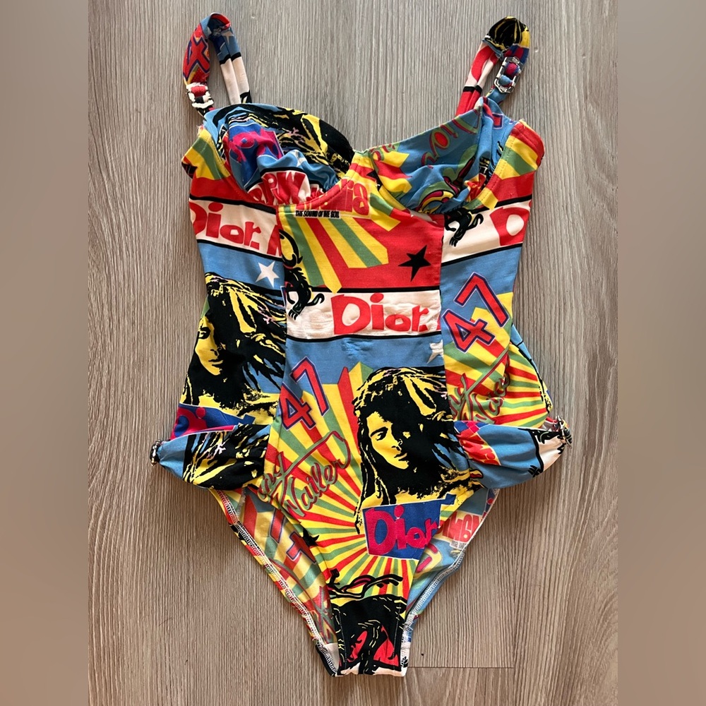 Colorful Graphic One-Piece Swimsuit